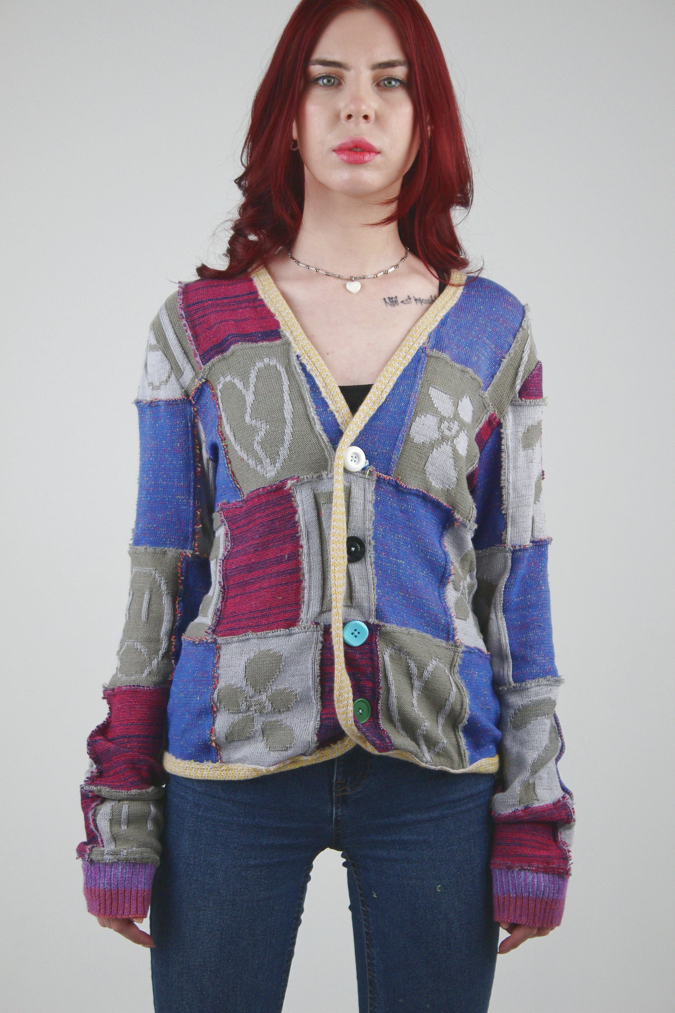 Patchwork cardigan