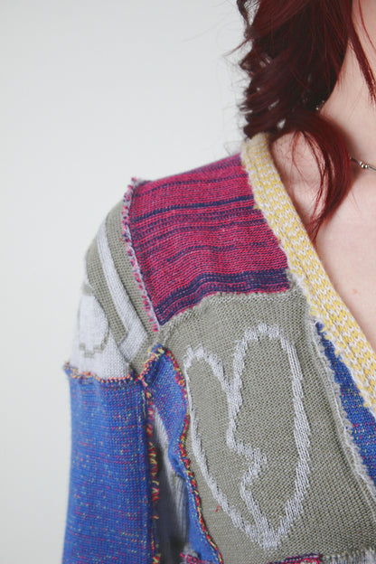 Patchwork cardigan